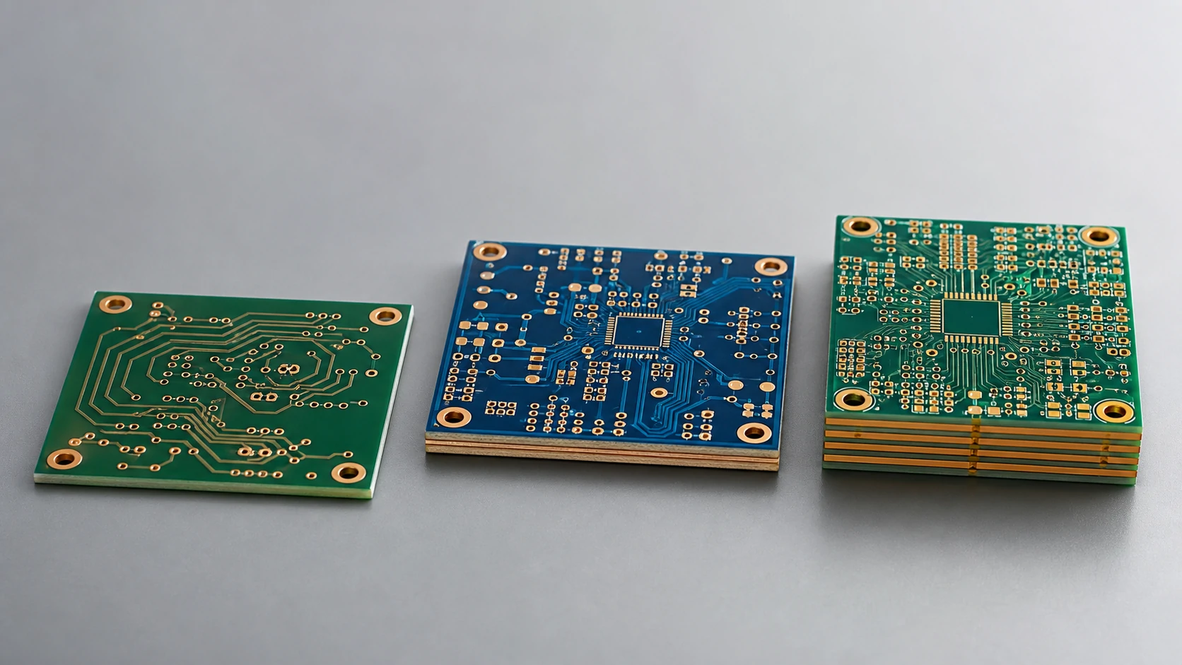 Engineer inspecting a PCB during the prototype to mass production process for electronic products